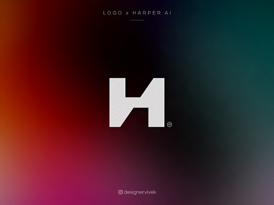 Harper AI logo and branding ai ai branding ai design ai logo ai logo designer ai logomark ai symbol artificial intelligence branding h ai h branding h design h logo h logomark illustration logo symbol symbol icon