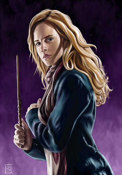 Hermione/ Corel Painting illustration