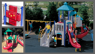 Maxplay Systems/Playground concept development conceptual renderings design function exploration manufacturing design part design product assemblies product design