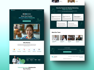 Health Care Landing Page | Sales Funnel figma figma design healthcare landing page ui web website design