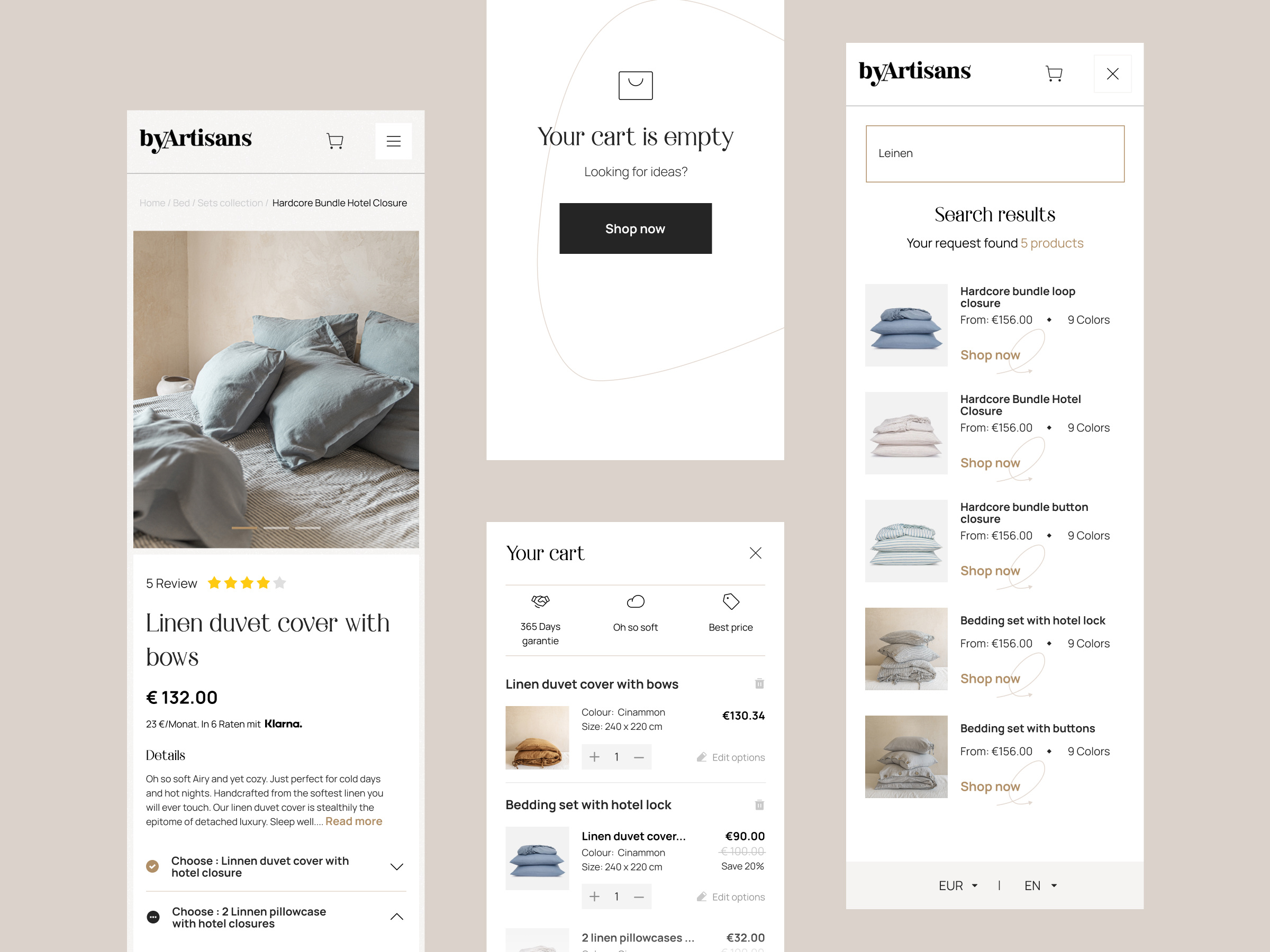Example of Ecommerce Website Design