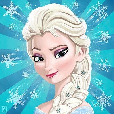 Elsa/ Corel Painting illustration