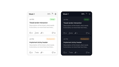 Task dashboard cards brand cards clean dark mode dashboard freelance light mode minimal product design saas task ui website