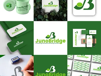 JUNOBRIDGE LOGO, JB Logo atik mansur best logo brand identity branding business card creativ graphic design graphic designer id card jb logo logo logo design logo designer logofolio mordent logo