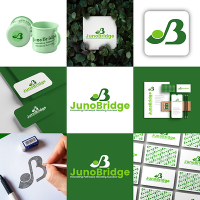 JUNOBRIDGE LOGO, JB Logo atik mansur best logo brand identity branding business card creativ graphic design graphic designer id card jb logo logo logo design logo designer logofolio mordent logo