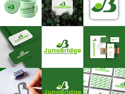 JUNOBRIDGE LOGO, JB Logo atik mansur best logo brand identity branding business card creativ graphic design graphic designer id card jb logo logo logo design logo designer logofolio mordent logo