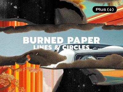 Burned Paper Lines & Circles ashes burn burned burnt circles download fragments frame graphics lines overlay paper photoshop piece pixelbuddha png psd template texture textures