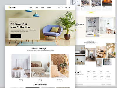 Furniture eCommerce Landing Page Design 🪑 design e commerce template ecommerce ecommerce landing page furniture furniture design homedecor house interior landing page landing page design marketplace online shopping online store online store commerce shop store uiux webdesign website design