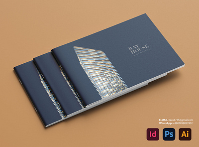 Luxury Real Est​​​​​​​ate Brochure bifold book booklet branding brochure brochure design design illustration logo real est​​​​​​​ate brochure