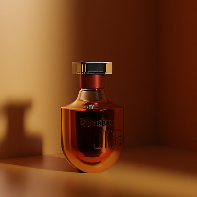 3D Product Perfume UNA 3d 3d design 3d modeling 3d product blender branding modeling product