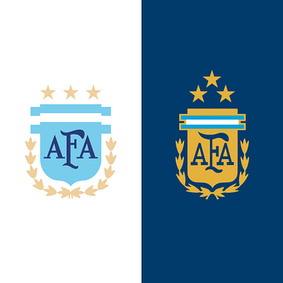 Argentina Football Logo Concept argentina badge diseño diseño grafico estrellas football futbol graphic design logo logotipo logotype minimalism redesign rediseño soccer sports