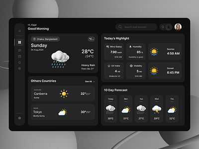 Weather Forecast Dashboard dashboard ui weather weather dashboard weather forecast