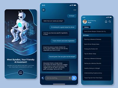 FantAI - AI Chatbot Mobile App ai ai chat app artificial intelligence branding chat app chat bot chatbot chatting conservation design graphic design illustration logo message mobile ui ui ui design ux vector