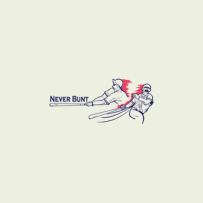 Never Bunt graphic design illustration logo