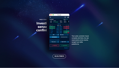 FinecoX | Landing Page branding graphic design ui