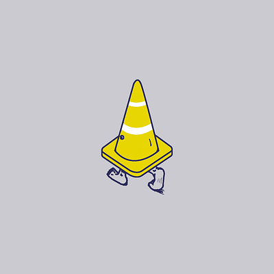 Cone graphic design illustration logo