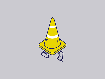 Cone graphic design illustration logo