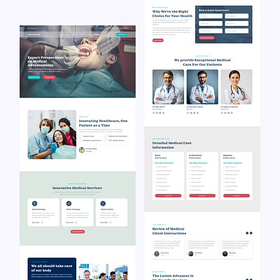 DentalMedix Website Template animation branding graphic design ui