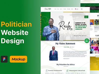 Politician Website Design Exploration design graphic design landing page political politician portfolio ui website