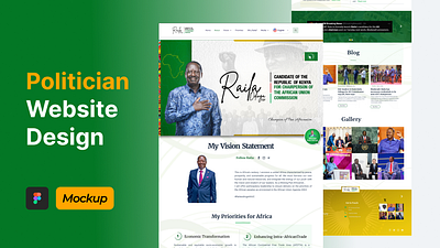 Politician Website Design Exploration design graphic design landing page political politician portfolio ui website