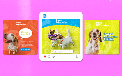 Social media - Creche canina art branding creche design figma graphic design instagram logo