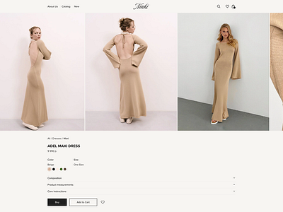 E-commerce & Shopping / Product page clothes design ecommerce ninki onlineshopping style ui website