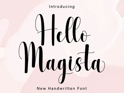 Hello Magista Font beauty font crafting font cute cute font halloween font handwritten hello monoline new font script spooky