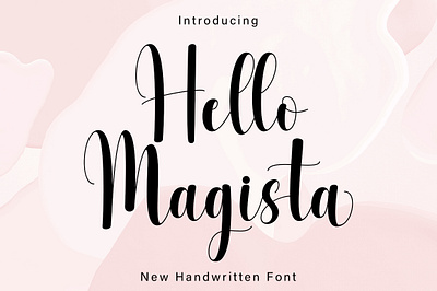 Hello Magista Font beauty font crafting font cute cute font halloween font handwritten hello monoline new font script spooky