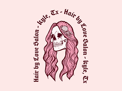 Punk Mermaid Vibes: A Salon Logo Design Case Study alternative brand design branding drawing emo goth graphic design illustration logo logo design mermaid pink procreate punk rainbow salon skeleton small business logo tattoo vector illustration