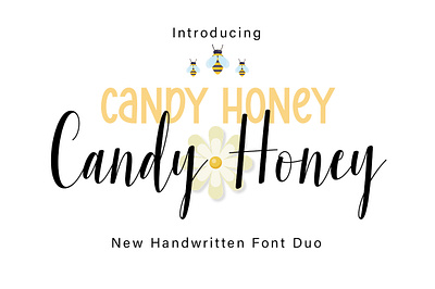 Candy Honey Duo Font beauty crafting font crafting ide cute font elegan embriodery font halloween handwritten invitation font new font script script font