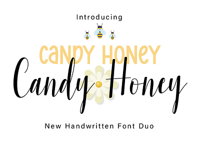 Candy Honey Duo Font beauty crafting font crafting ide cute font elegan embriodery font halloween handwritten invitation font new font script script font