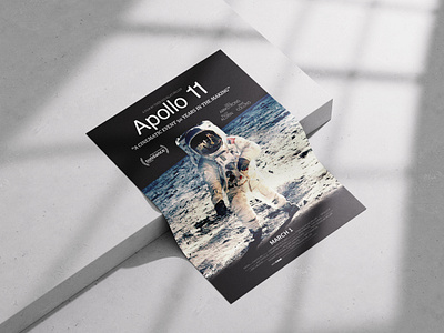 Apollo 11: A Historic Mission Unveiled adobe photoshop brand identity branding design graphic design layout design movie poster page layout poster poster design typography visual hierarchy