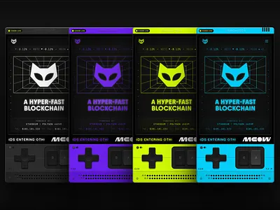 MEOW's color devices. console mobile mobile design ui ui design web website website design