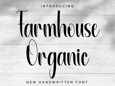 Farmhouse Organic crafting font cute font handwritten new font script script font