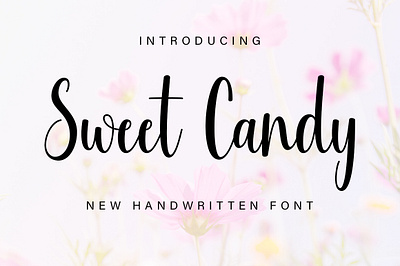 Sweet Candy crafting font cute font handwritten monoline script