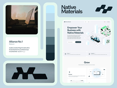 Native Materials: brand identity brand brand identity branding identity logo logotype symbol visual