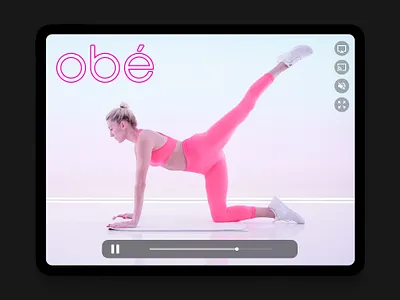 obé Fitness android app design classes fitness ios marketing mobile design strategy user experience user interface workout