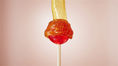 Lollipop and Honey 3d 3d liquid animation candy honey liqud motion graphics simulation