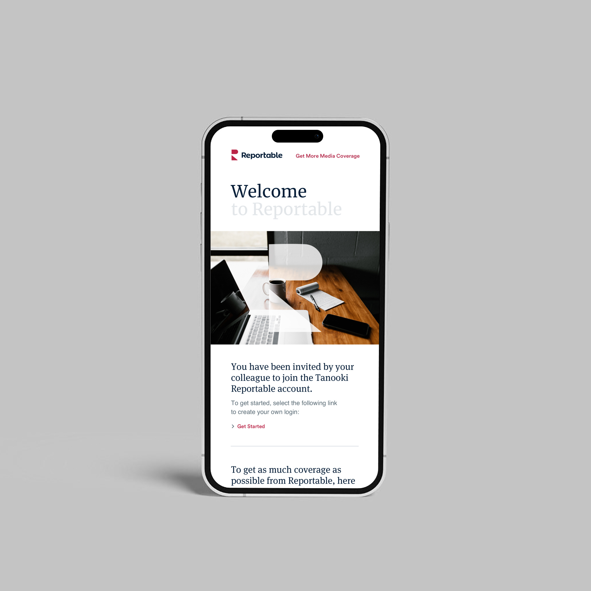 Reportable News - Get More Media Coverage branding email marketing marketing news coverage platform design strategy user experience user interface