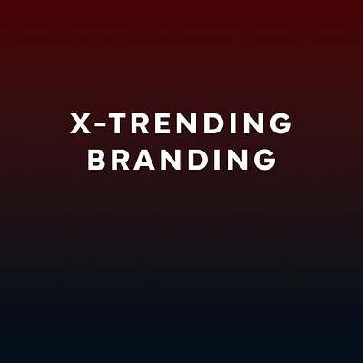 X Trending Brand 3d branding graphic design logo