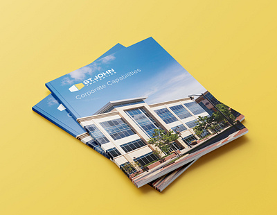 Corporate Brochure book design brochure brochure design construction corporate graphic design layout