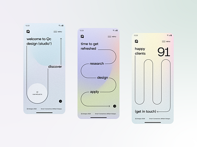 IQ Designs app branding connect design designstudio interface mobileapp portfolio ui ux