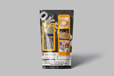 Food sale package design branding graphic design