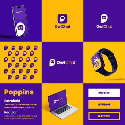 OwlChat-Logo Design adobe branding design design logo graphic design ilic ilicjure illustration jure jureilic logo logo desgin logo design loopwash ui vector