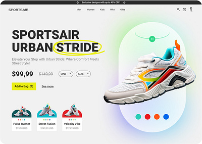 Exploring UI Design for a Sneaker Store adidas boots design digital product figma interfaces marketplace nike selling shoes sneakerstore sports store ui ui design ux ux design