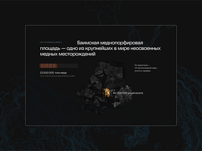 Monochromatic mining company website design design