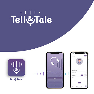 Tell and Tale Podcast UI/UX brand identity branding design graphic design logo ui ui design uiux ux visual identity