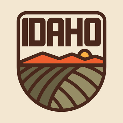 Idaho badge design idaho illustration logo outdoors patch retro retro badge retro logo vintage wilderness