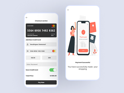 Credit Card Checkout Section app branding dailyui graphic design mobile app ui