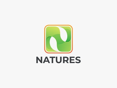 NATURES branding design graphic design icon logo n coloring n design logo n nature logo natures s logo